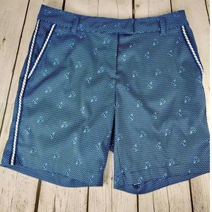 Lady Hagen EUC Nautical Themed Golf Shorts Missy 0